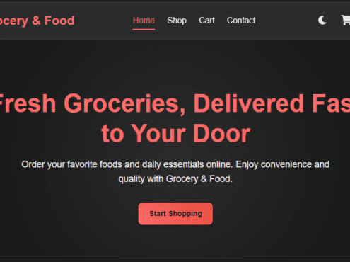 Grocery & Food Delivery Service Website Design in Kenya