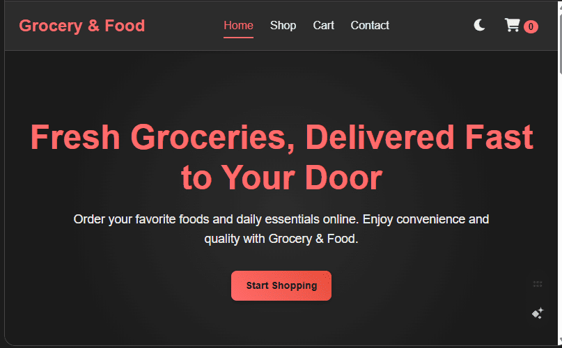 Grocery & Food Delivery Service Website Design in Kenya