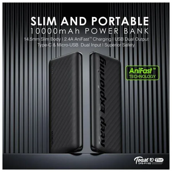Oraimo 10000mAH 12W Powerbank (OPB-P118D) 4 Oraimo 10000mAH 12W Powerbank (OPB-P118D)