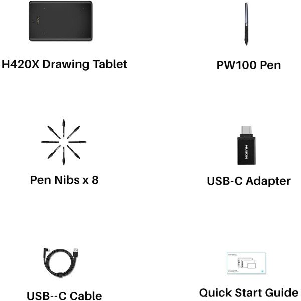 Huion H420X Graphic Drawing Tablet (4.17x2.6 inch) 5 Huion H420X Graphic Drawing Tablet (4.17x2.6 inch)