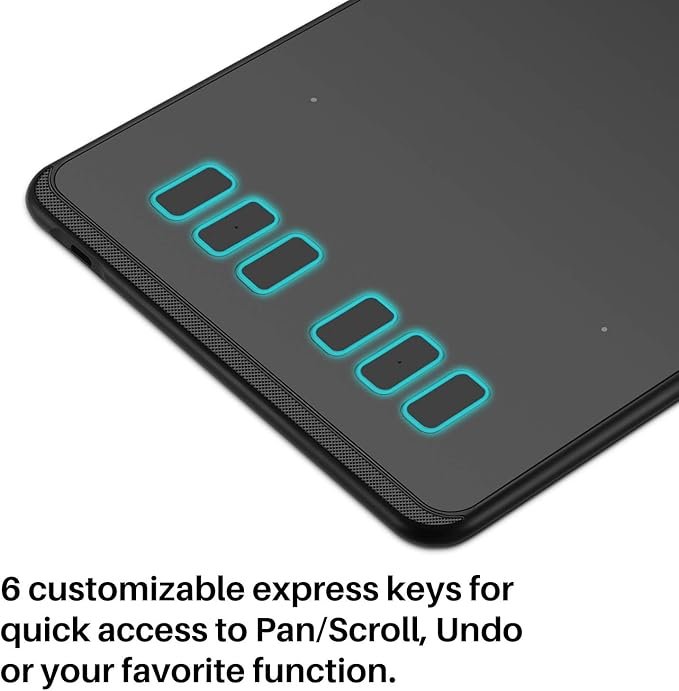 Huion Inspiroy H640p Graphics Pen Tablet compatible with Mac, PC or Android OS 2 Huion Inspiroy H640p Graphics Pen Tablet compatible with Mac, PC or Android OS