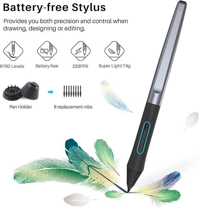 Huion Inspiroy H640p Graphics Pen Tablet compatible with Mac, PC or Android OS 4 Huion Inspiroy H640p Graphics Pen Tablet compatible with Mac, PC or Android OS