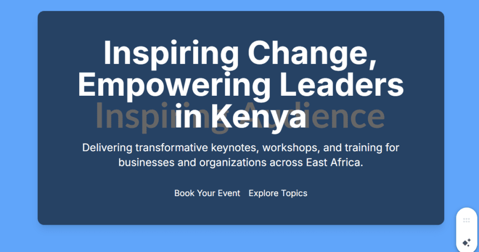 SEO for Public Speakers in Kenya