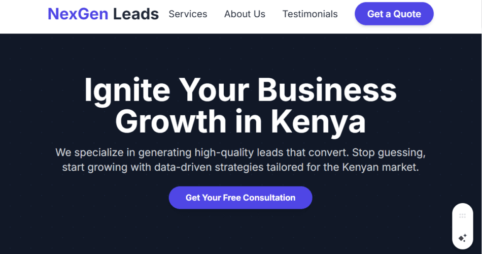 SEO for Lead Generation Websites in Kenya