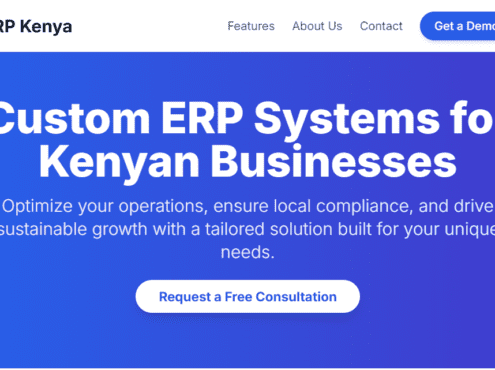 Custom ERP System Kenya: