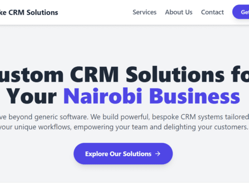 Bespoke CRM Solutions Nairobi