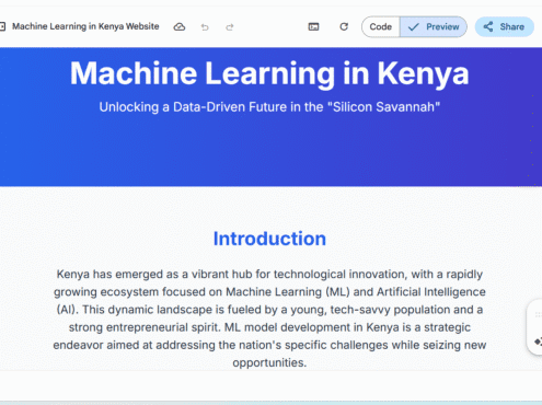 Machine Learning Model Development Kenya: