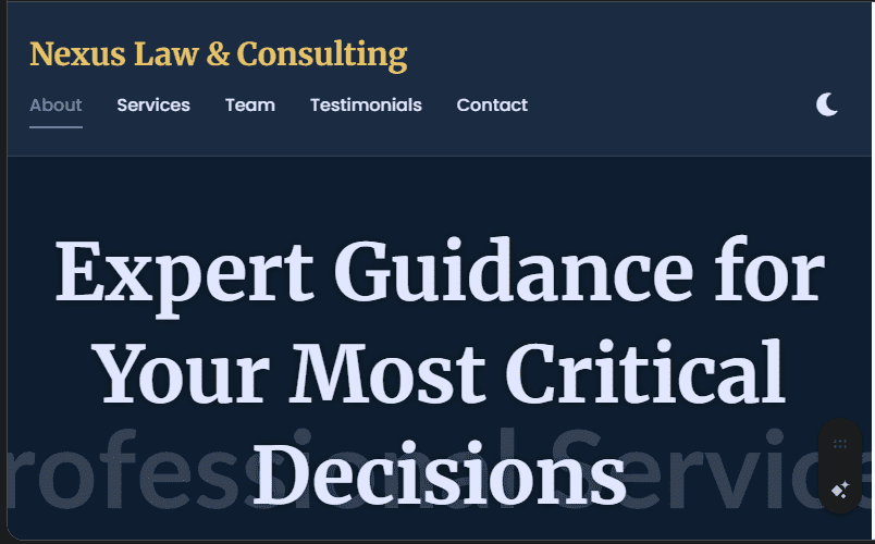 Professional Services Website Design (e.g., Law Firms, Consultants) in Kenya