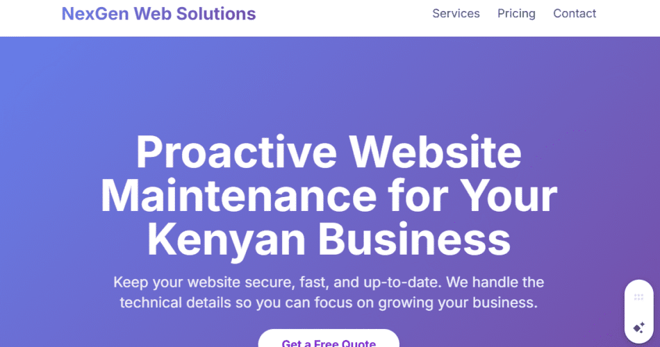 Website Maintenance Kenya: