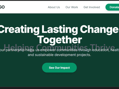 NGO/Non-Profit Organization Website Design in Kenya