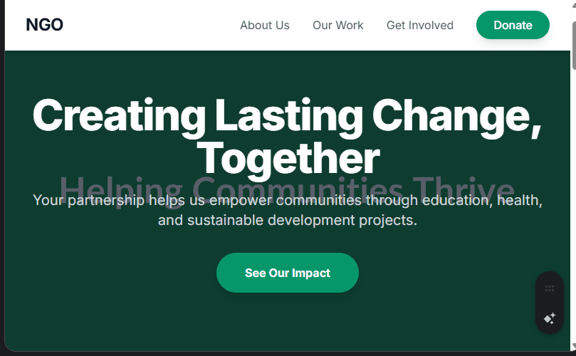 NGO/Non-Profit Organization Website Design in Kenya