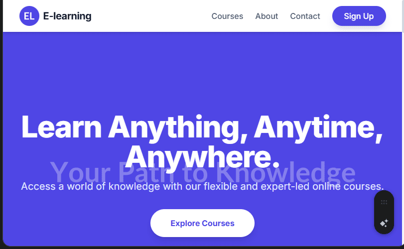 E-Learning Platform/Online Course Portal Website Design in Kenya