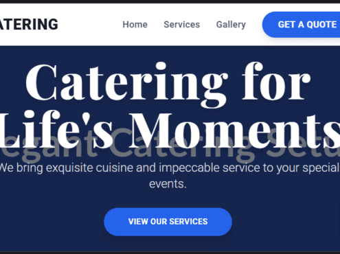 Catering Service Website Design in Kenya