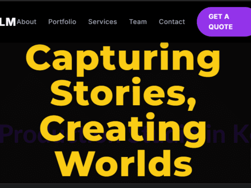 Film Production Company Website Design in Kenya