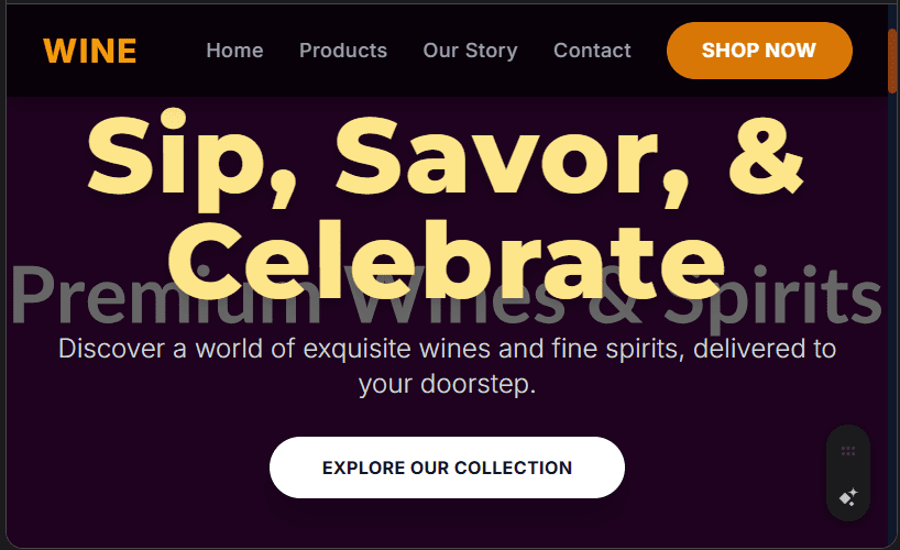 Wine & Spirits Shop (Online) Website Design in Kenya