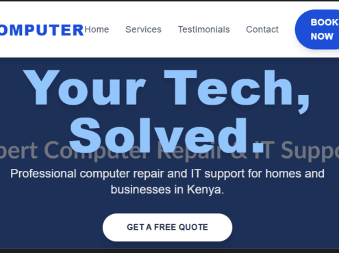 Computer Repair & IT Support Website Design in Kenya