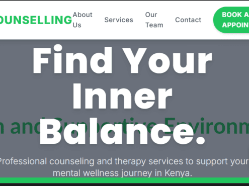 Counselling & Therapy Services Website Design in Kenya