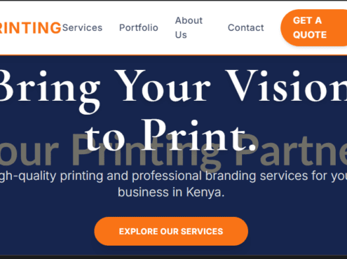Printing & Branding Services Website Design in Kenya