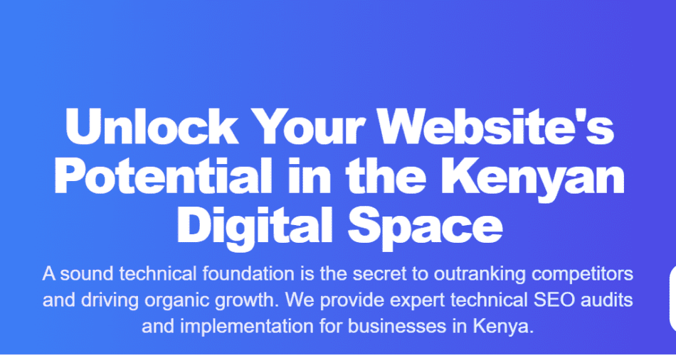TECHNICAL SEO AUDIT AND IMPLEMENTATION IN KENYA
