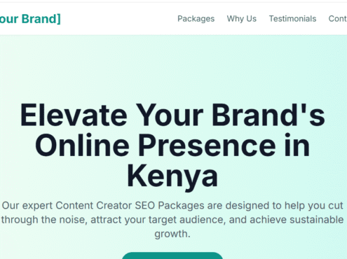 Content Creator SEO Package in Kenya: