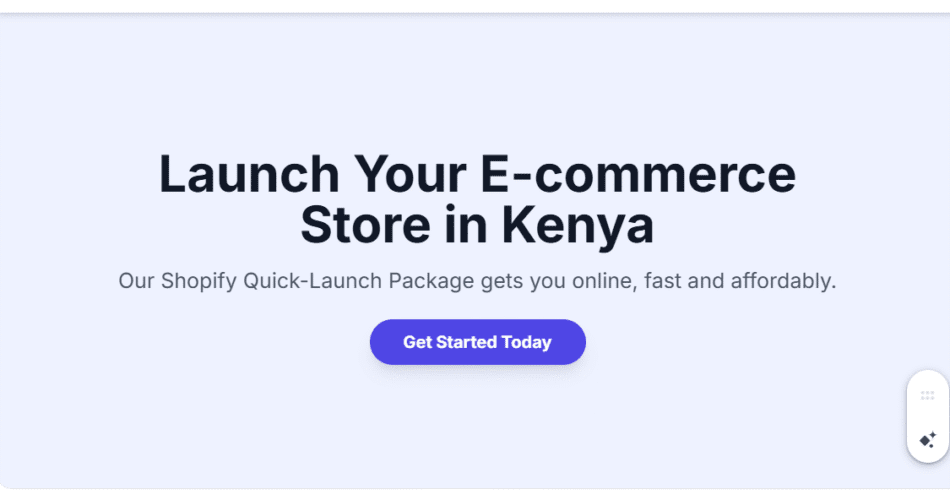 Shopify Quick-Launch Package in Kenya: