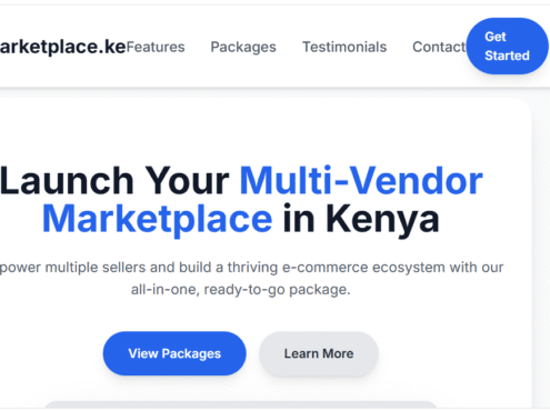 Online Marketplace (Multi-Vendor) Package in Kenya: