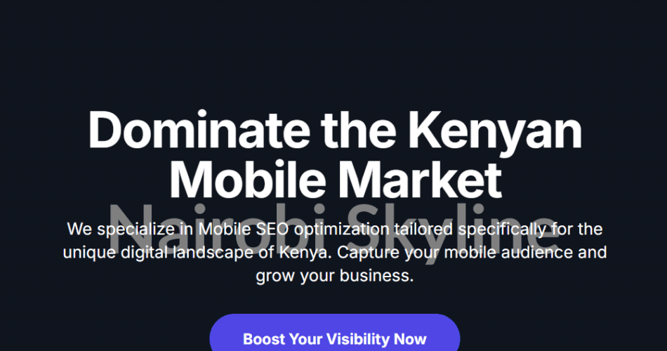 MOBILE SEO OPTIMIZATION IN KENYA