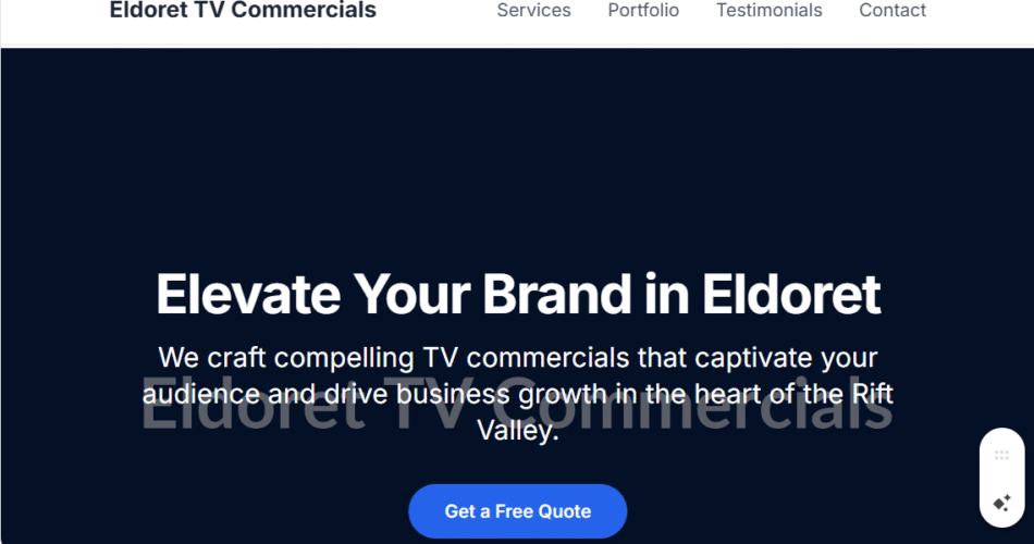 Eldoret TV Commercial Production Services: