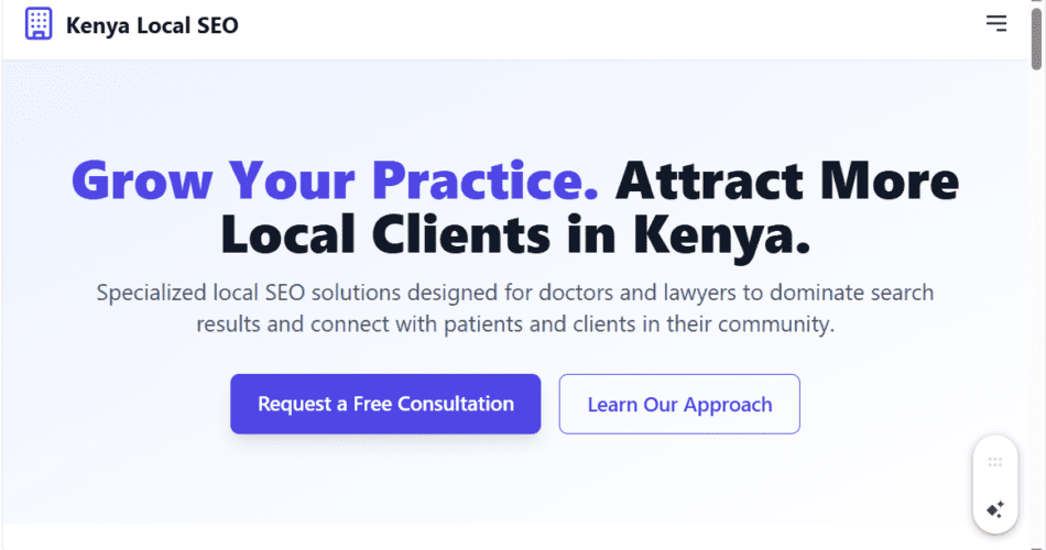 LOCAL SEO FOR PROFESSIONALS (DOCTORS,LAWYERS)IN KENYA