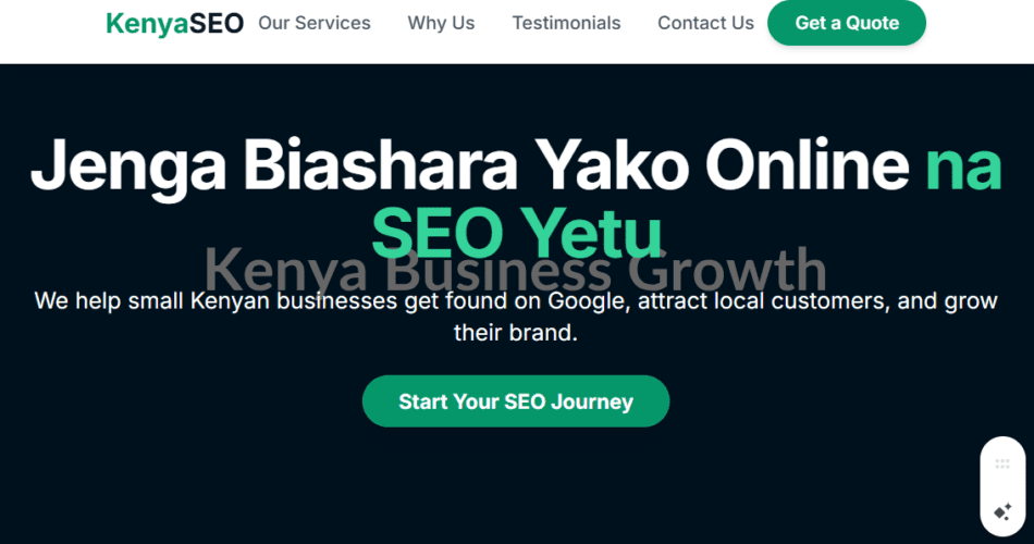 SEO FOR SMALL BUSINESS IN KENYA
