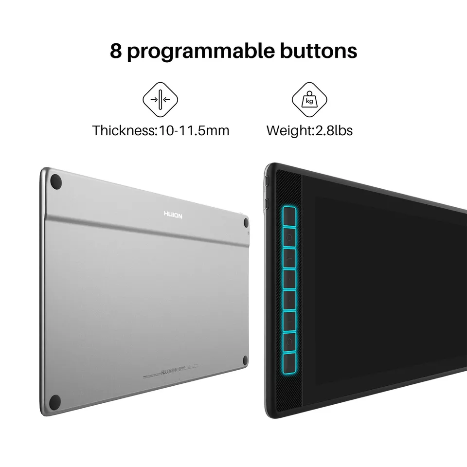 Huion KAMVAS PRO 16 2.5K QLED Drawing Graphics Pen Display Tablet 15.8" 8 Keys 6 Huion KAMVAS PRO 16 2.5K QLED Drawing Graphics Pen Display Tablet 15.8" 8 Keys