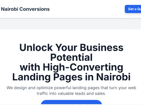 Landing Page Design & Optimization Nairobi