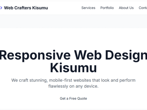Responsive Web Design Kisumu